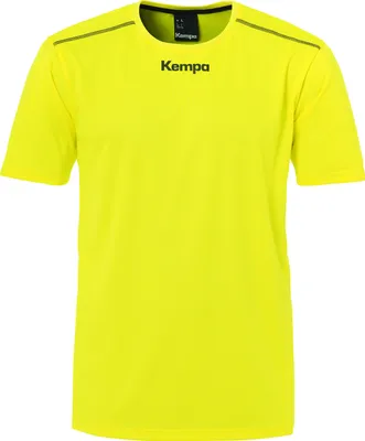 Produktbild von Kempa Mens Poly Crew Neck T Shirt Short Sleeve Top Sports Training Yellow XXL