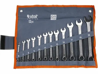 Produktbild von Zestaw 12 kluczy płasko-oczkowych Extol Premium, 6333