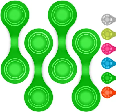 Produktbild von smartday Magnetische Reflektoren (4er Set) Grün - Reflektoren Clip Anhänger für Kinder, Schulranzen, Kleidung, Kinderwagen & Hunde I Reflektor, Leuchtanhänger Hund