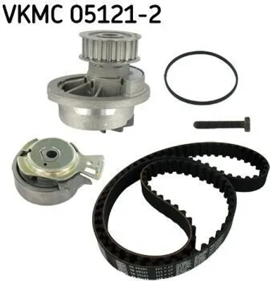 Produktbild von SKF VKMC 05121-2 Zahnriemensatz + Wasserpumpe für OPEL Corsa C Schrägheck (X01) Meriva A (X03) Astra G CC (T98) Astra G Caravan (T98)