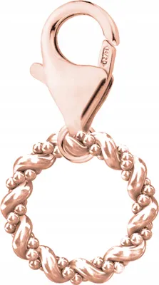 Produktbild von 925er Silber Anhänger Roségold mit Karabiner