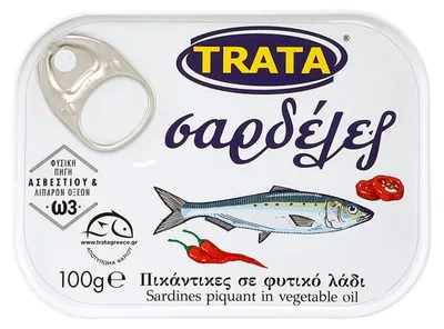 Produktbild von Sardinen pikant eingelegt 100g Trata