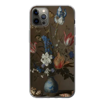 Produktbild von MuchoWow® Handyhülle Schutzhülle Hülle für iPhone 13 Pro Max Blumen in einer Wan-Li-Vase und Muscheln - Gemälde von Balthasar van der Ast Silikon Softcase Handy Hülle - Mobiltelefon