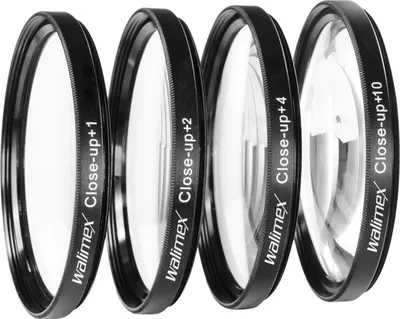 Produktbild von Walimex Close up Makrolinsen-Set 77mm inkl. +1/+2/+4/+10 Dioptrien