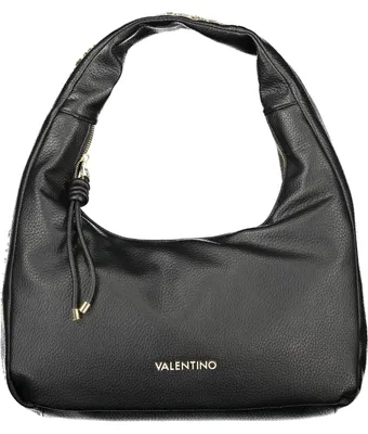 Produktbild von Elegante Schwarze Damenhandtasche mit Kontrastdetails und Logo