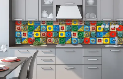Produktbild von Küchenrückwand Folie selbstklebend LISBOA TILES 260 x 60 cm - Klebefolie - Dekofolie - Spritzschutz für Küche -