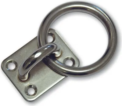 Produktbild von Platte mit Edelstahlring, 6 mm Durchmesser