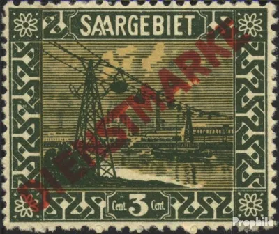 Produktbild von Briefmarken Saarland 1922 Mi D1 postfrisch Freimarken