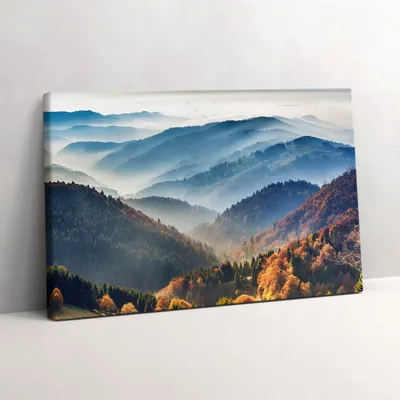 Produktbild von Berglandschaft – Leinwandbild Wandbild – 30x20 cm – Leinwandbilder – Wandbilder – Schlafzimmer – Flur