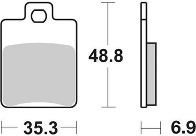 Produktbild von sbs 142HF Bremsbeläge Satz Bremsklötze Hinten