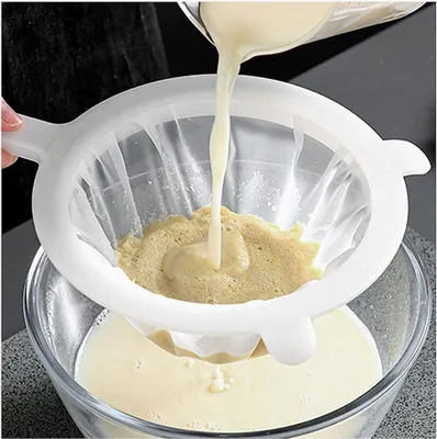 Produktbild von Feinmaschiges Küchensieb 400 Mesh mit Griff, Filtersieb für Saft, Milch, Kaffee & Öl