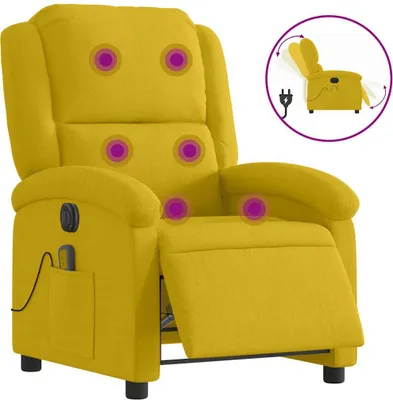 Obrázek produktu pro masážní křeslo vidaXL Electric Yellow Velvet