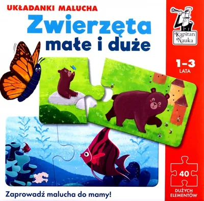 Produktbild von Zwierzęta małe i duże. Układanki malucha. Kapitan Nauka