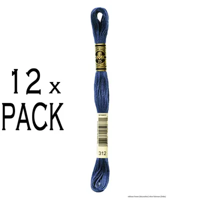 Obrázok produktu pre 12 x priadza na vyšívanie DMC Mouline Special, 117mc - 312, 6-nitná, 8 metrov