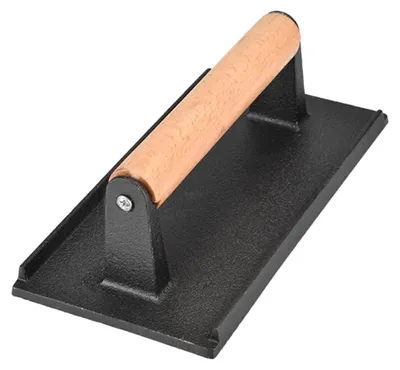 Fleischpresse aus Gusseisen, 20,5 cm, mit Holzgriff