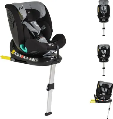 Produktbild von Cangaroo Kindersitz i-Protect i-Size (40-150cm) Gruppe 0+/1/2/3 Stützfuß Isofix grau