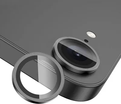 Produktbild von Kamera-Linsenschutz für iPhone, kratzfester Glascover, HD-Linsenabdeckung, Metallring, kompatibel mit iPhone 16