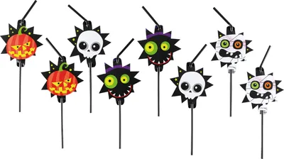 Produktbild von 20 Trinkhalme Halloween Kids