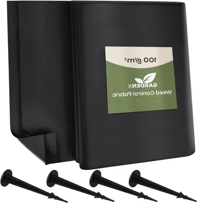Productafbeelding van Worteldoek - Anti-wiet folie - Onkruid weren - Waterdoorlatend 100 g/m² - 24 m² - Zwart