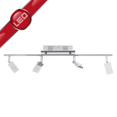 Produktbild von Brilliant Hajo LED 3W BA 4 LNG Spotrohr, 4-flammig chrom/weiß G16431/15