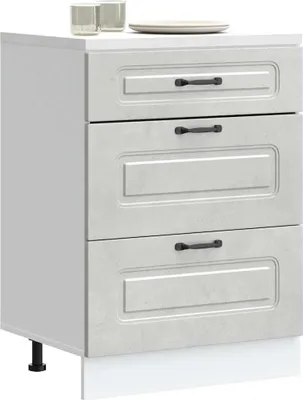 Produktbild von "2026 Promotion" Küchenunterschrank - Sideboard Küche - Kalmar Betongrau Holzwerkstoff - Mehrzweckschrank CC31377