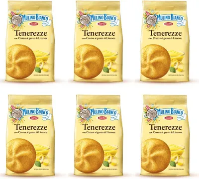 Produktbild von 6x Mulino Bianco tenerezze al limone kekse Butterkeks Gebäck Sahne Zitrone 200g