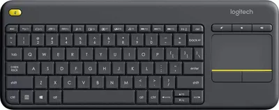 Produktbild von Logitech Wireless Touch Keyboard K400 Plus - Tastatur - kabellos - 2.4 GHz - Italienisch - Schwarz