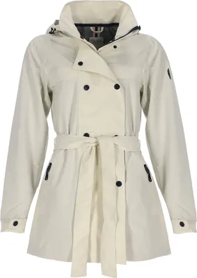 Produktbild von Dry Fashion Damen Trenchcoat Orth mit Innenfutter - Funktionsmantel wasserdicht, winddicht, atmungsaktiv in Cremeweiß Größe 44