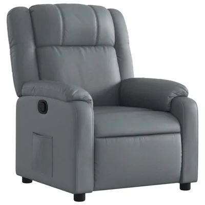 Image de vidaXL Fauteuil relax gris similicuir