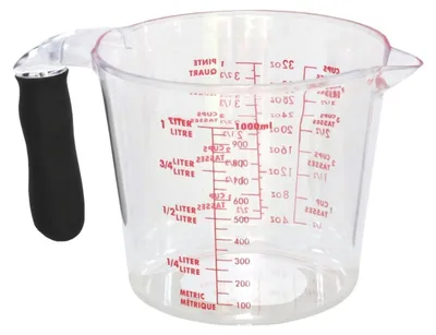 Produktbild von Gerimport Kitchen Messbecher/Mischbecher - Kunststoff - transparent - 1000 ml - Ausguss
