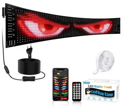 Obrázek produktu pro LED světelný panel, 133 x 19,2 cm, flexibilně programovatelný, digitální, s aplikací Bluetooth Smart