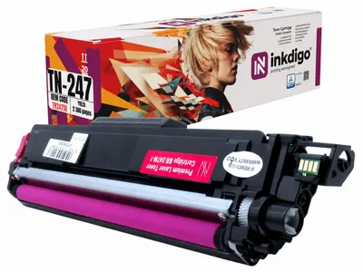 Produktbild von Inkdigo Toner TN247M für Brother DCP-L3510, DCP-L3510CDW, DCP-L3517CDW, DCP-L3550 – Magenta, 2300 Seiten,, KI-generiertes Bild