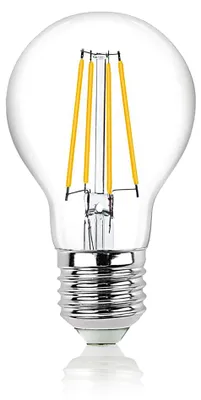 Produktbild von LED Lampe Birne Glühlampe A60 Leuchtmittel E27 Warmweiß 2700 K 8 W klar 1 Stück