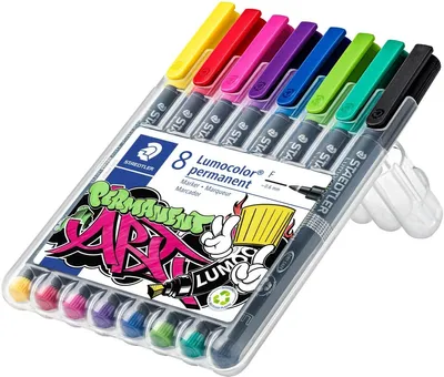 Produktbild von Folienschreiber Lumocolor F permanent farbig sortiert VE=10x6 Farben