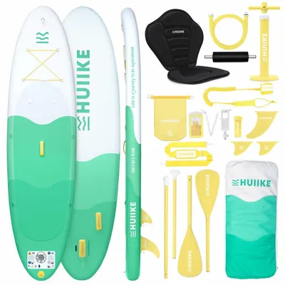 Productafbeelding van Opblaasbaar Supboard 10’ Omvormbaar tot Kajak. Stand Up Paddle Board, tot 130 kg