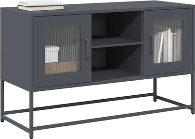 Obrázok produktu pre Maison Exclusive - TV stolík antracit 100,5x39x60,5 cm oceľ