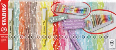 Obrázek produktu pro STABILO swing cool, 18 kusů, Vícebarevný, 3 rok/roky, Rozšířený hrot, Vícebarevný, 1 mm