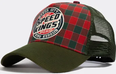 Produktbild von King Kerosin Detroit Speed Kings Trucker Kappe (Dark Green,One Size)