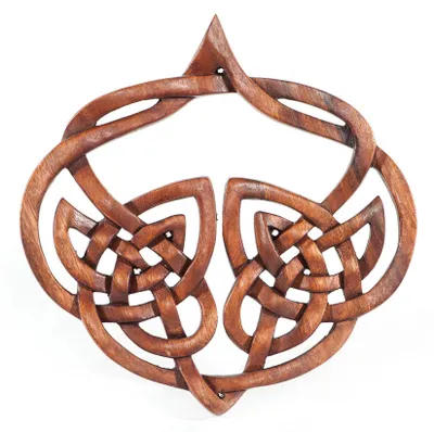 Produktbild von Wandbild Keltische Herz-Deko - Holz handgemacht celtic Wanddekoobjekt
