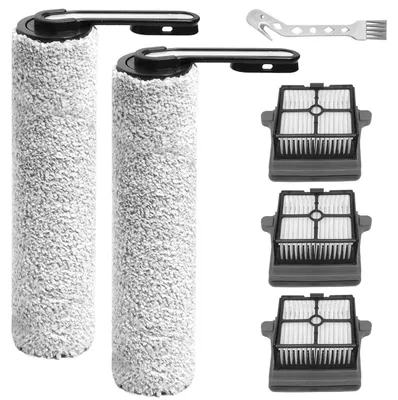 Obrázok produktu pre Sada náhradných dielov pre Tineco iFloor 5 Breeze Complete, pozostávajúca z 2 valcových kief, 3 HEPA filtrov a 1 čistiacej kefy