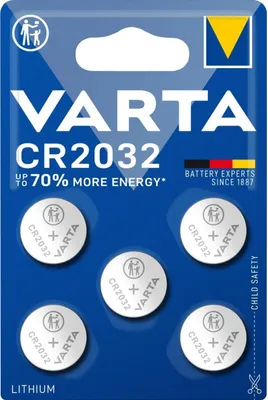 Image de 10x VARTA piles bouton CR2032 5er piles lithium 3V montres Industrial Universal