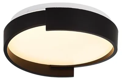 Zdjęcie produktu dla Plafon LED okrągły HALO czarno-biały 15W zmienna (ciepła / zimna / neutralna) 1654lm metal wym:8x27x27cm IP20 Light Prestige