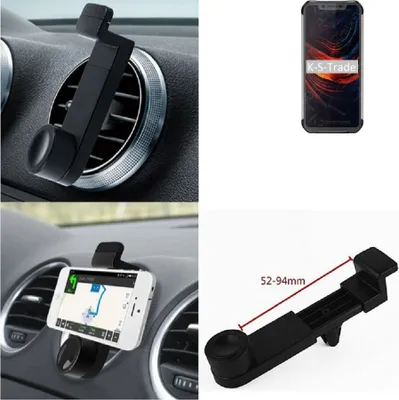Produktbild von K-S-Trade Lüftungshalterung kompatibel mit Blackview BV9600 Pro (2019) KFZ-Halterung Autohalterung Handy-halterung Lüftungsgitter Lüftungsschlitze
