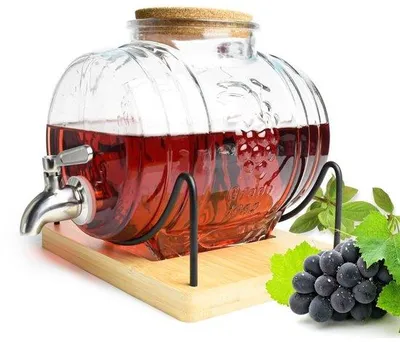 Productafbeelding van Drinkdispenser - 3 liter met deksel - Transparant