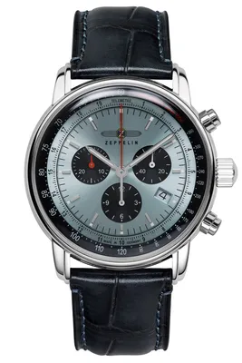 Zeppelin 8886-2 Herrenuhr LZ 14 Marine Chronograph Bleu 1