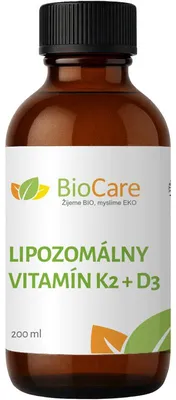 Obrázok produktu pre Vitamín K2 + D3 lipozomálny - 200ml