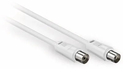 Immagine prodotto di Cavo d'antenna ShiverPeaks S/CONN a massima connettività, schermato al 100%, compatibile con BK, > 75 dB, bianco, 1,50 m (80012-)