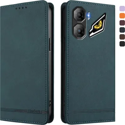 Image de Etui pour ZTE nubia Neo 3, étui rétro en cuirPolyuréthaneavec support et fentes pour cartes de crédit Vert