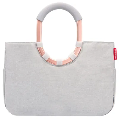 Zdjęcie produktu dla torba na ramię reisenthel Shopper Loopshopper Twist Sky Rose jasnoszara