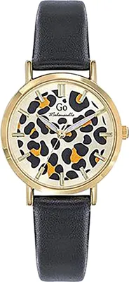 Image de GO Montre femme Mademoiselle Léo motif bracelet cuir quartz montre UGO699638